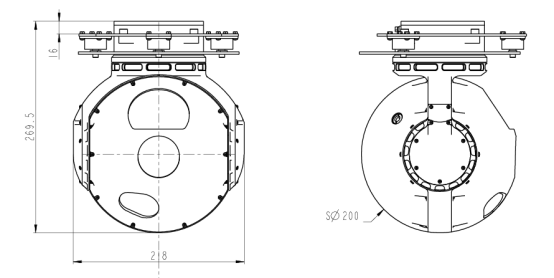 S200TA兩軸三光吊艙